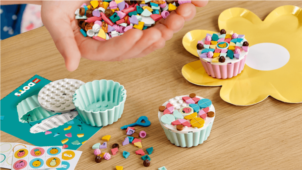 The kids take care of the desserts this Christmas with these fun LEGO DOTS